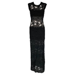 IRO - Taglia M - Vestito in pizzo nero in misto cotone
