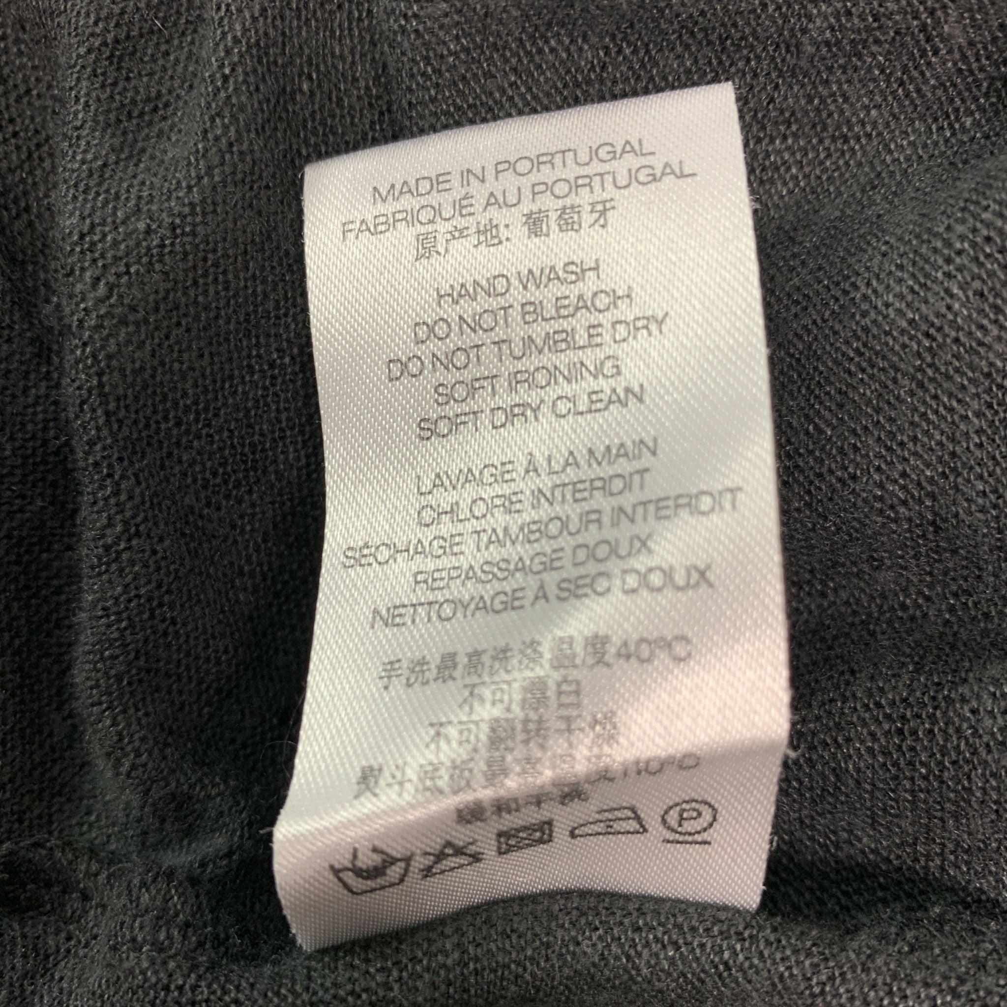 IRO T-Shirt mit Rundhalsausschnitt aus schwarzem Leinen in Größe S im Angebot 2