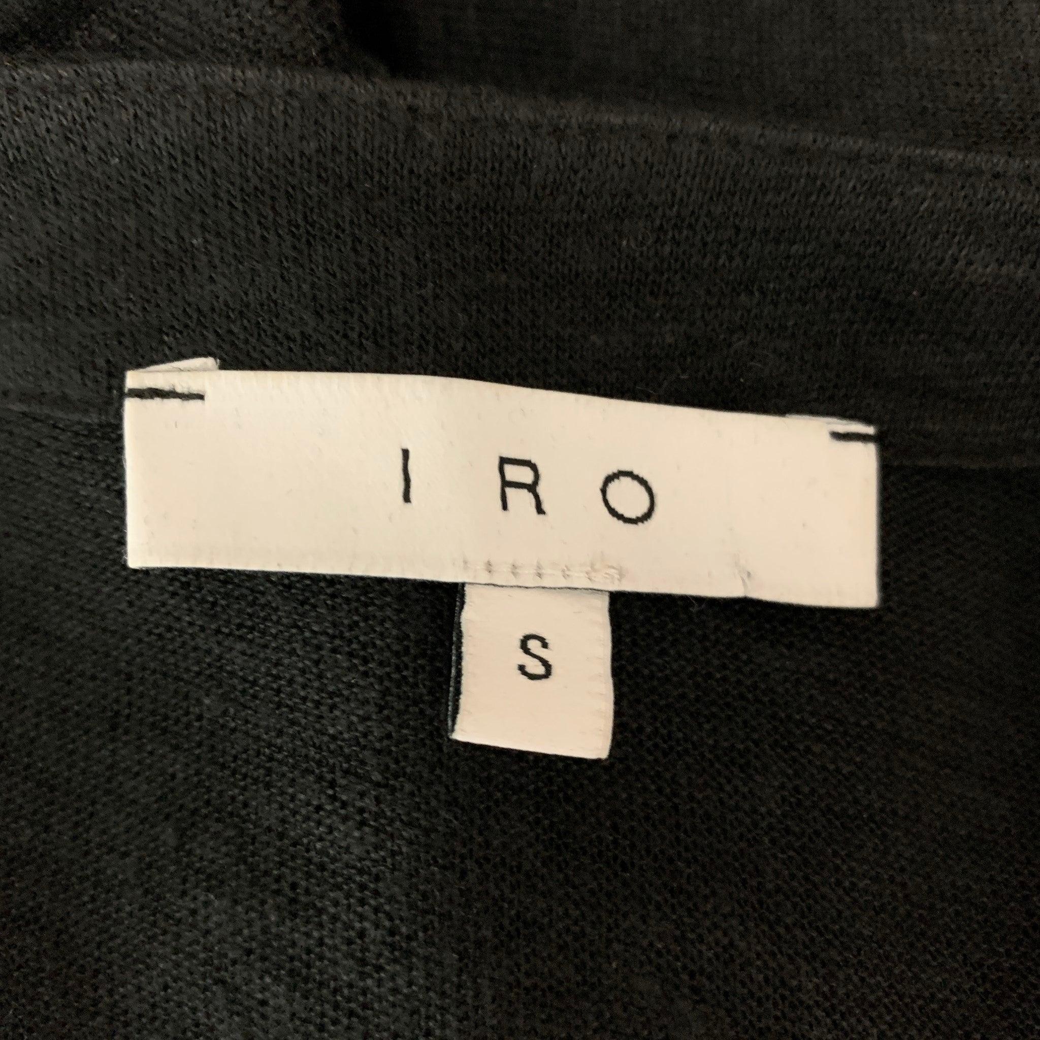 Women's IRO Size S Black Linen Solid Shift Dress For Sale