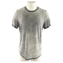 Camiseta ligera de algodón y poliéster de IRO, talla S, color gris jaspeado con blanco