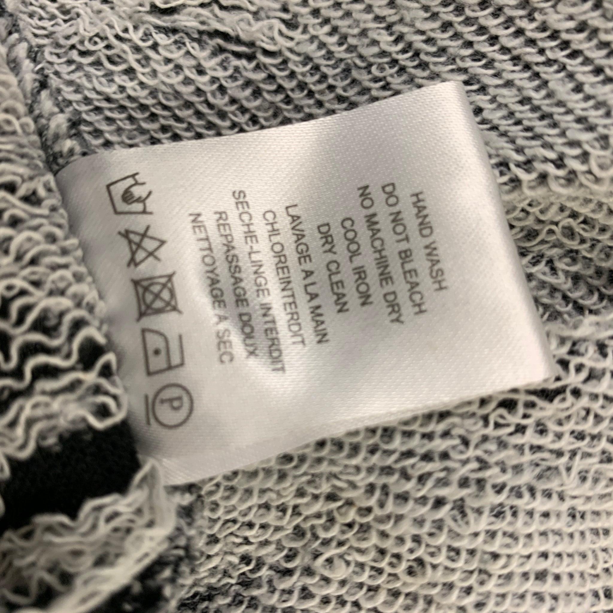 IRO Size XS Dark Gray Distressed Cotton Blend Crew-Neck T-shirt For Sale 2