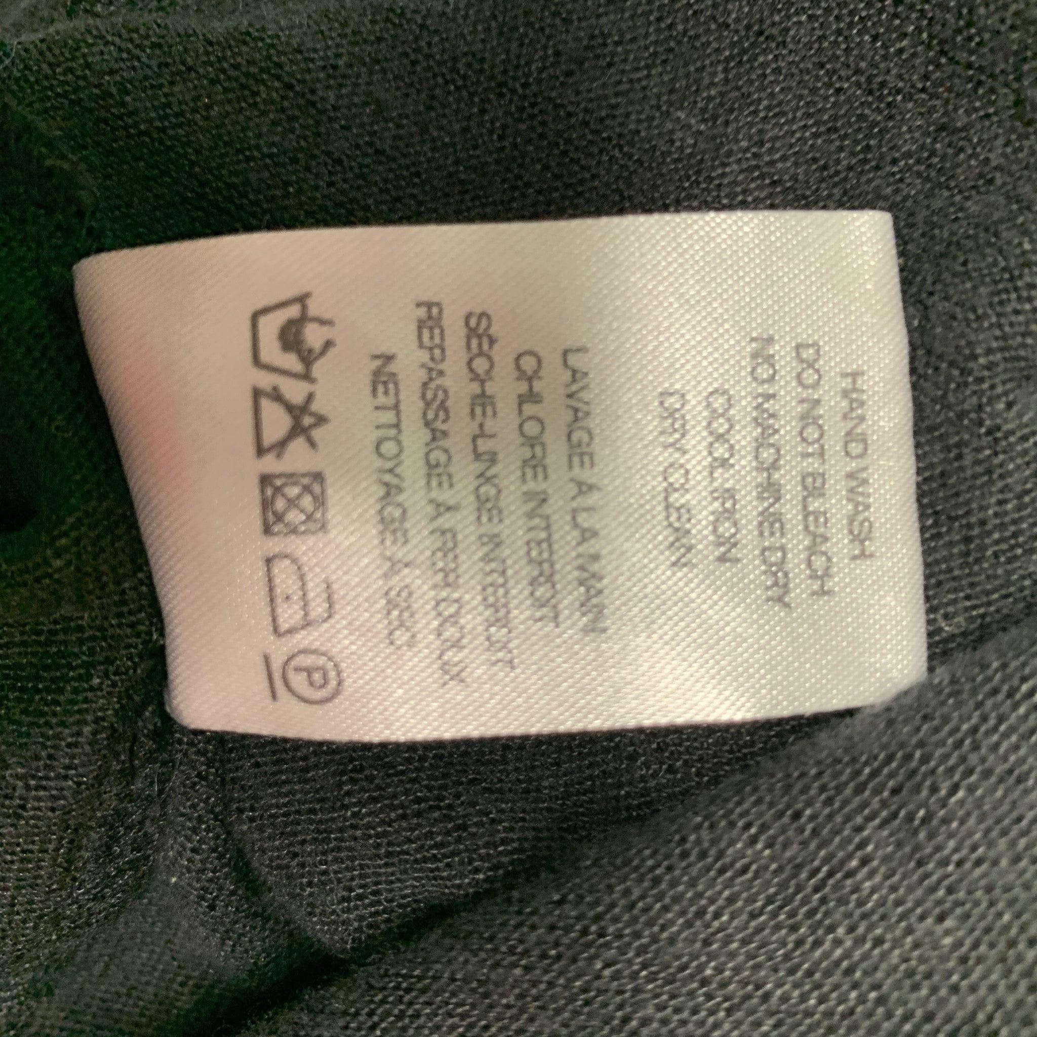 IRO Steiro Size XS Black Solid Linen Crew-Neck T-shirt For Sale 2