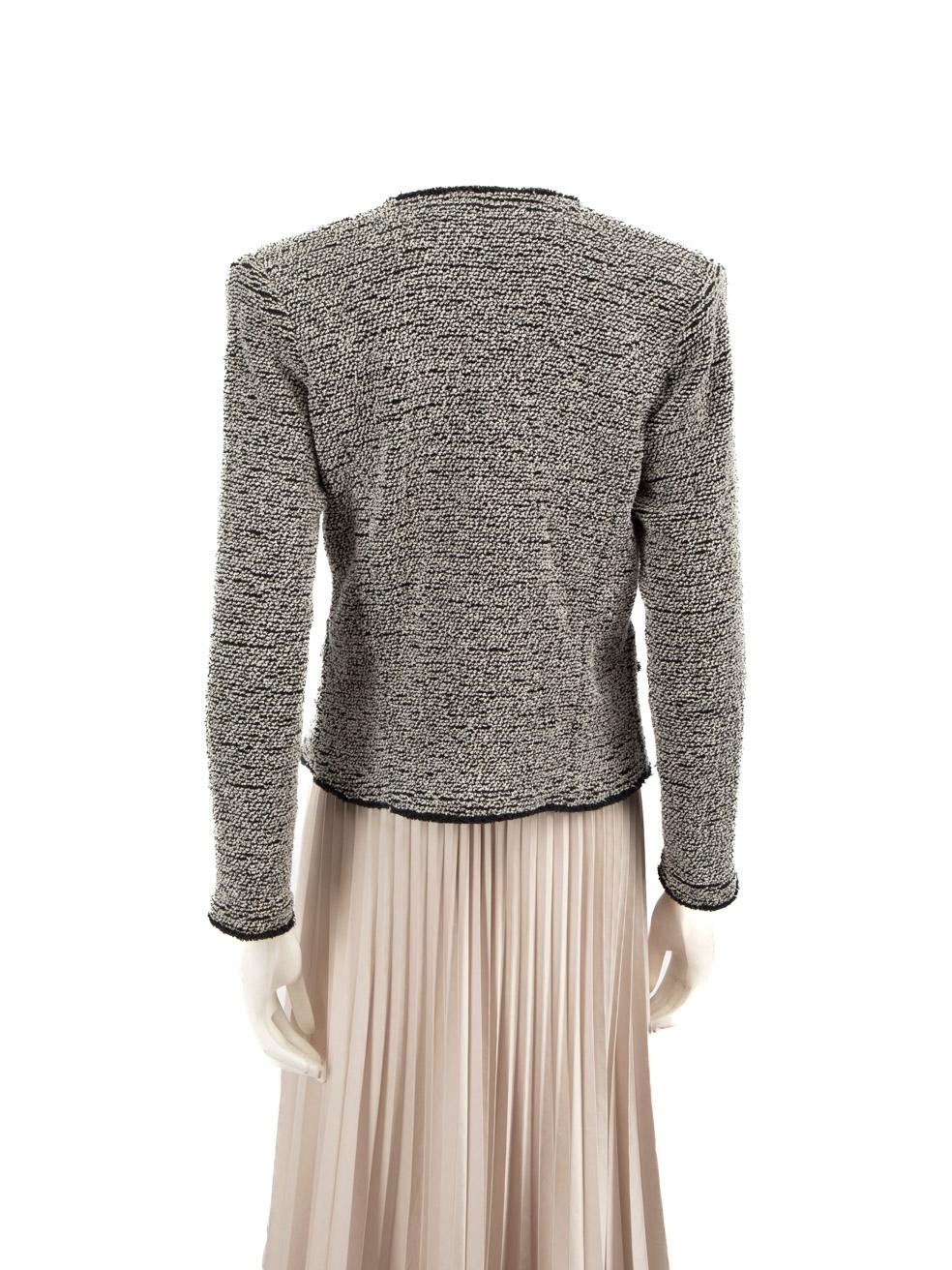 Gray Iro Tweed Round Neck Jacket Size M