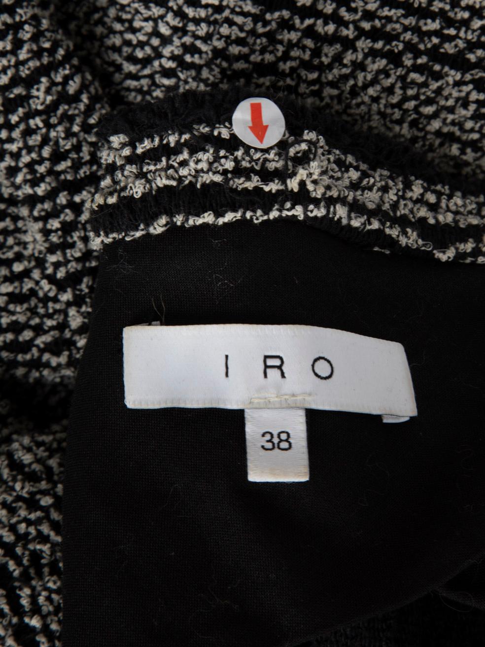 Iro Tweed Round Neck Jacket Size M 2