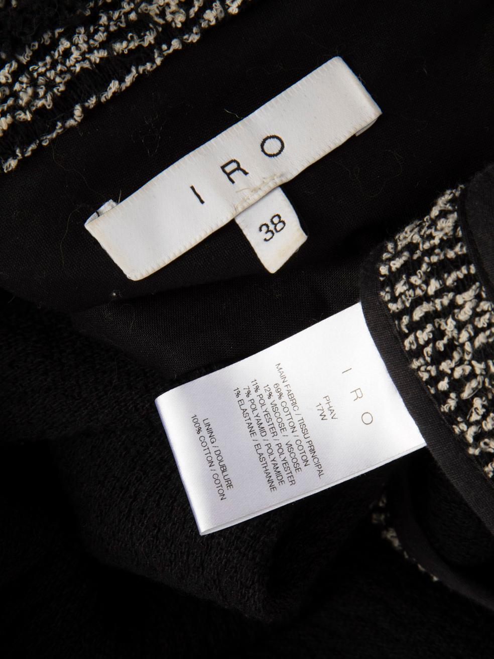 Iro Tweed Round Neck Jacket Size M 3