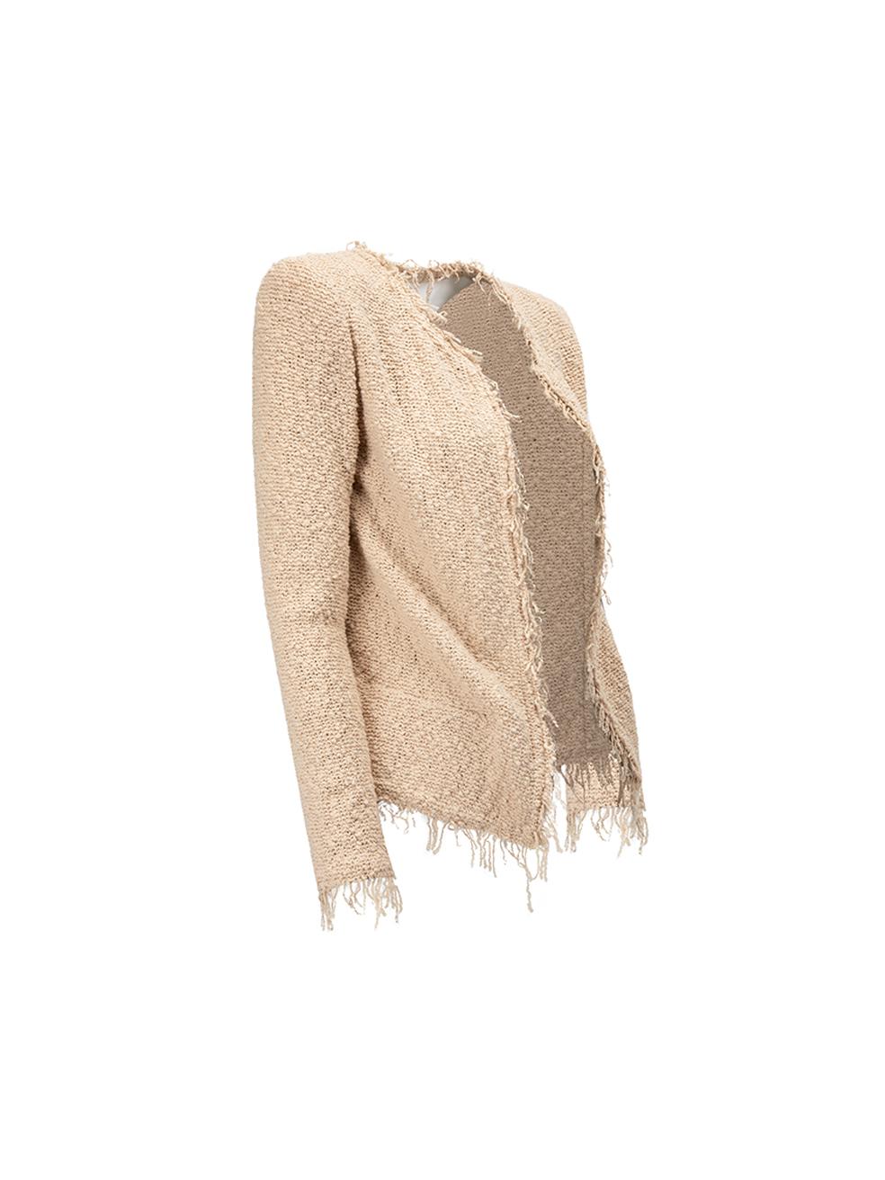 CONDITION is Very good. Hardly any visible wear to jacket is evident on this used IRO designer resale item.



Details


Cream

Cotton

Blazer 

Fringe detailing 

Loose fit 

Long sleeve

Slip on fastening  





Made in