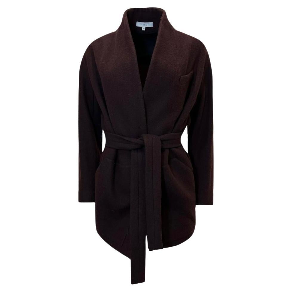 Iro Wool & Silk Belted Coat For Sale