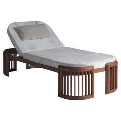 Iroko Outdoor Sun Lounger by Annibale Colombo
