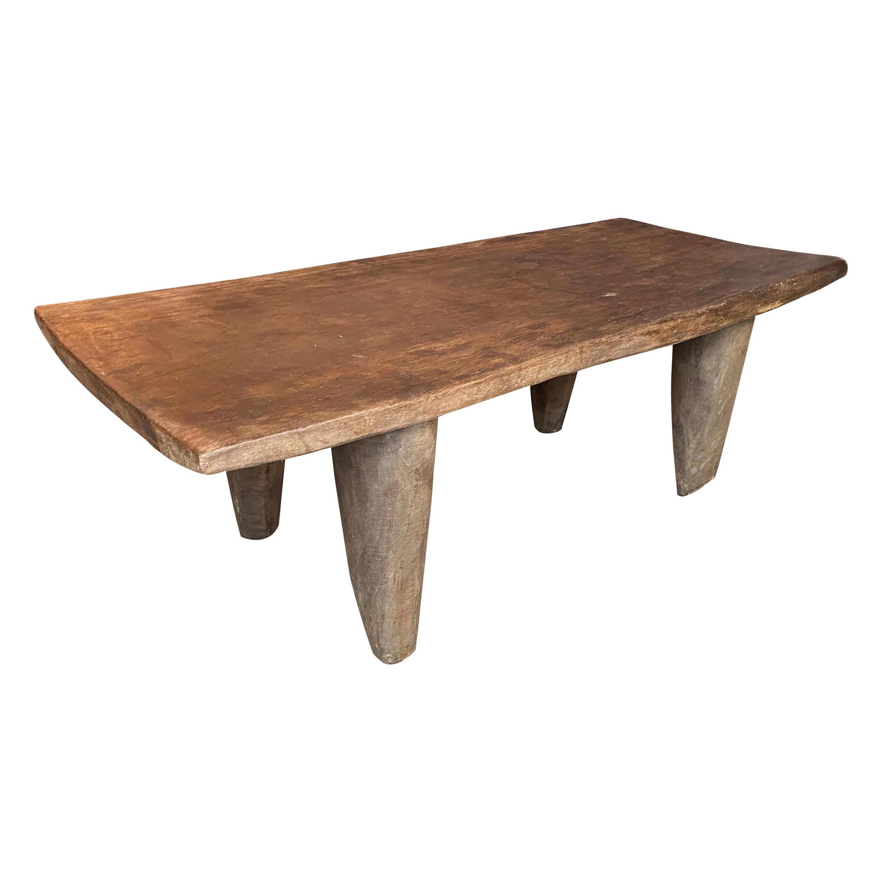 Iroko Wood Antique African Coffee Table or Bench