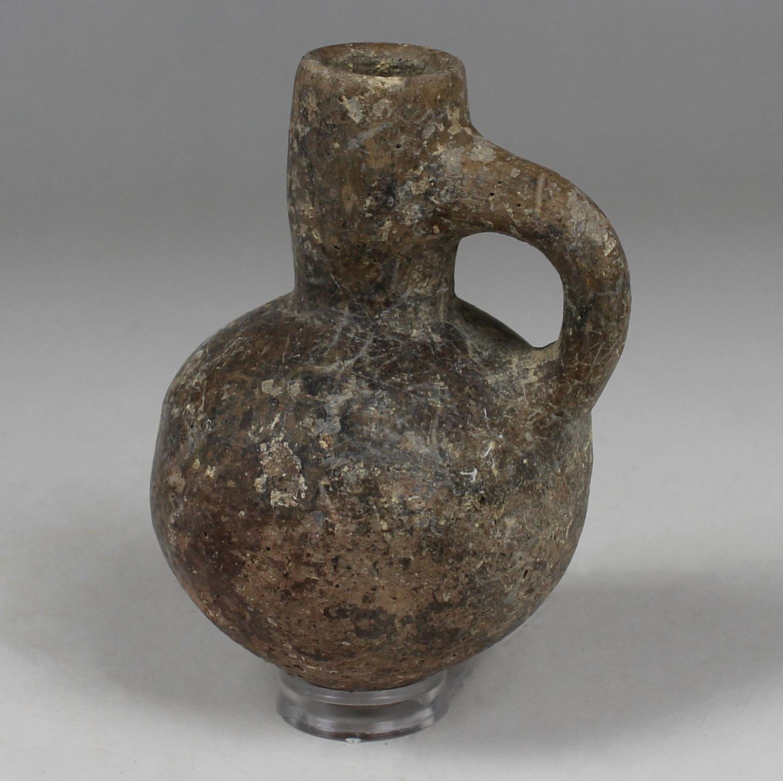 Prehistoric Iron Age black juglet