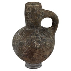 Antique Iron Age black juglet