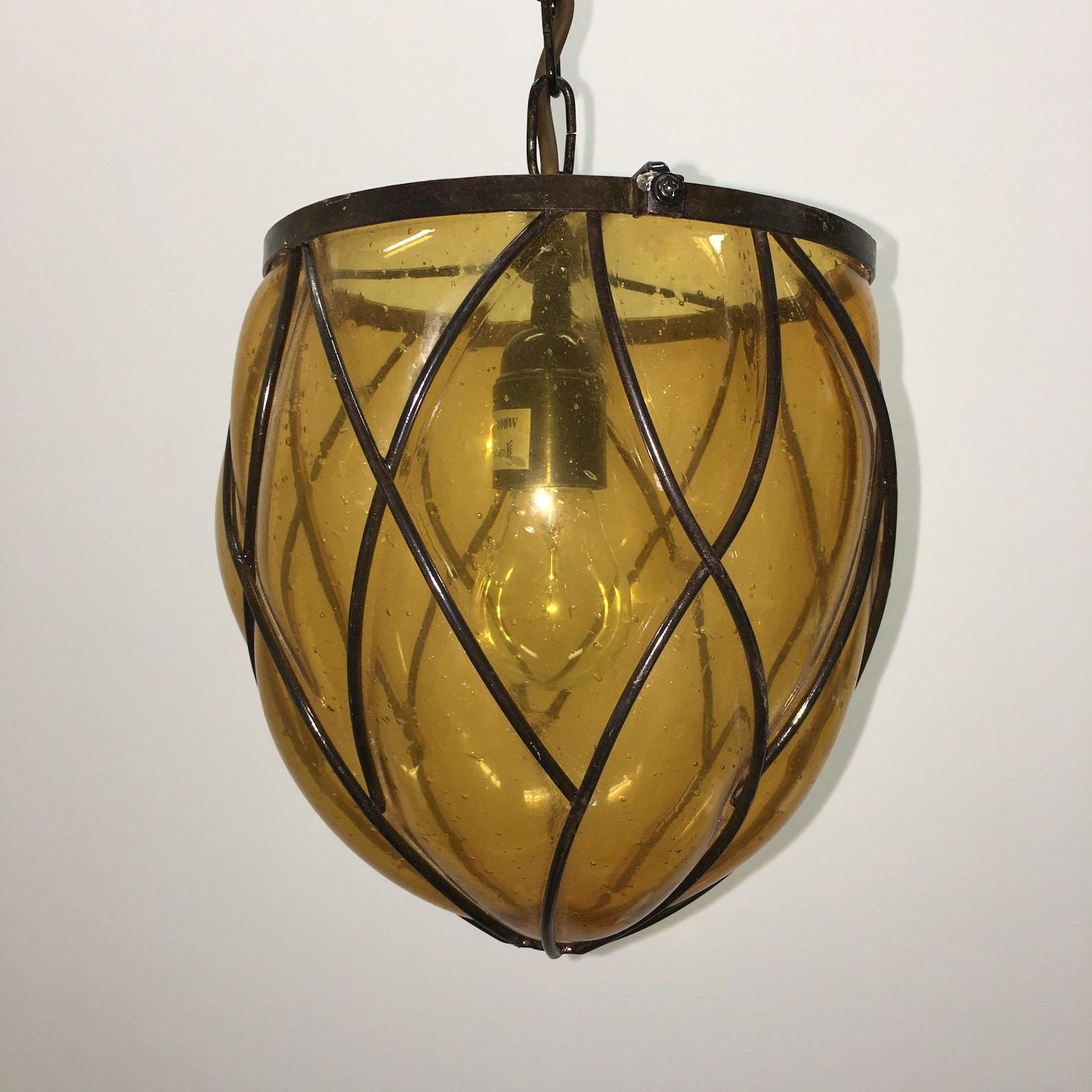 bubble glass lantern