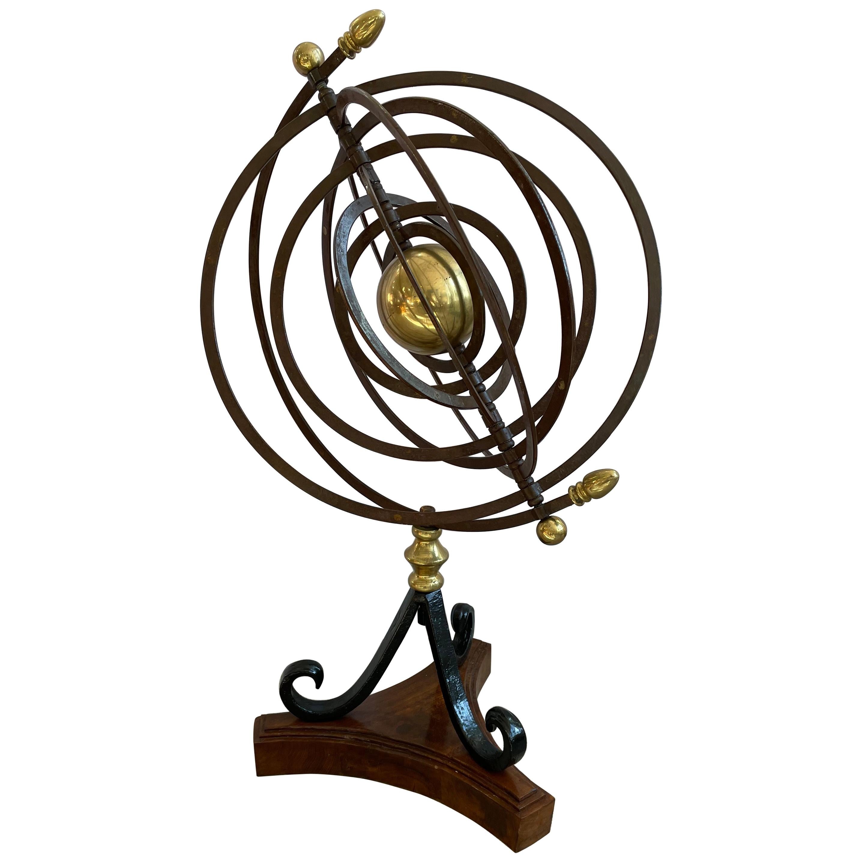 Iron and Brass Celestial Sphere Armillary