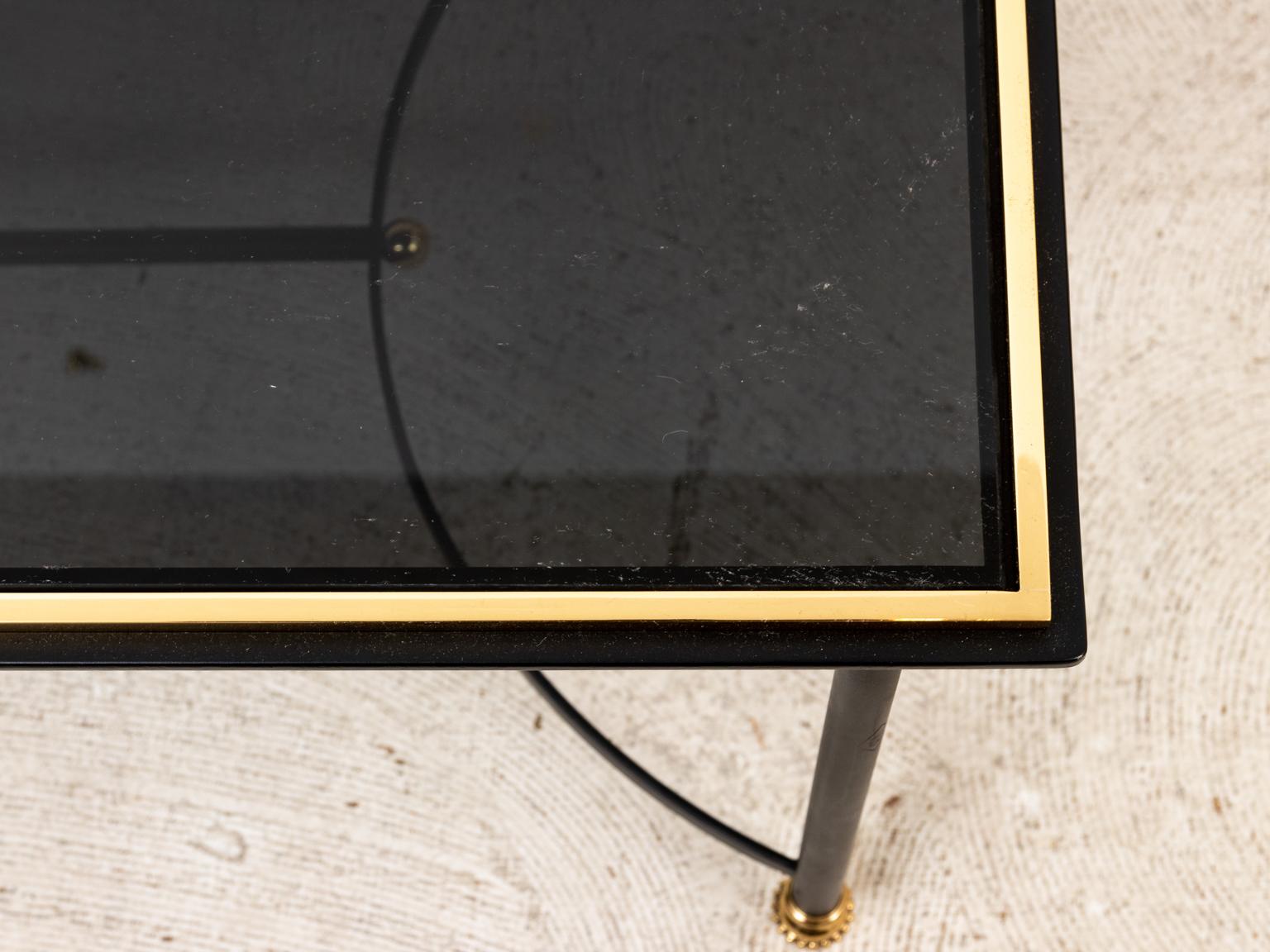 20th Century Iron and Brass Coffee Table