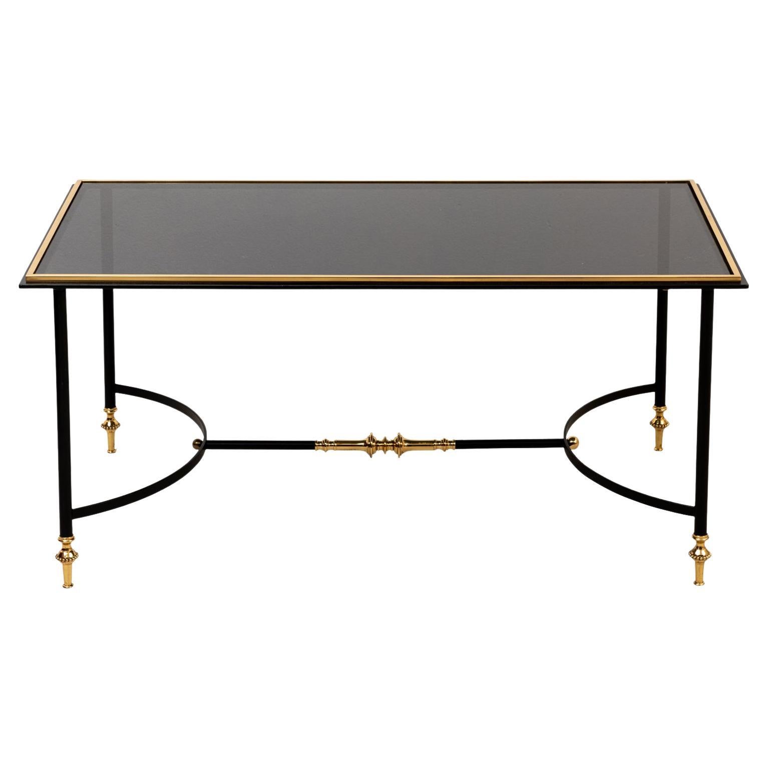 Iron and Brass Coffee Table