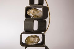 Iron and Brass "Parigi" Table Lamp