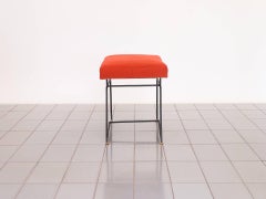 1950's Stool in Iron and Brass by Acácio Gil Borsoi, Brazil