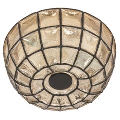 Iron and Clear Glass Ceiling Lights by Limburg, Germany, 1960s