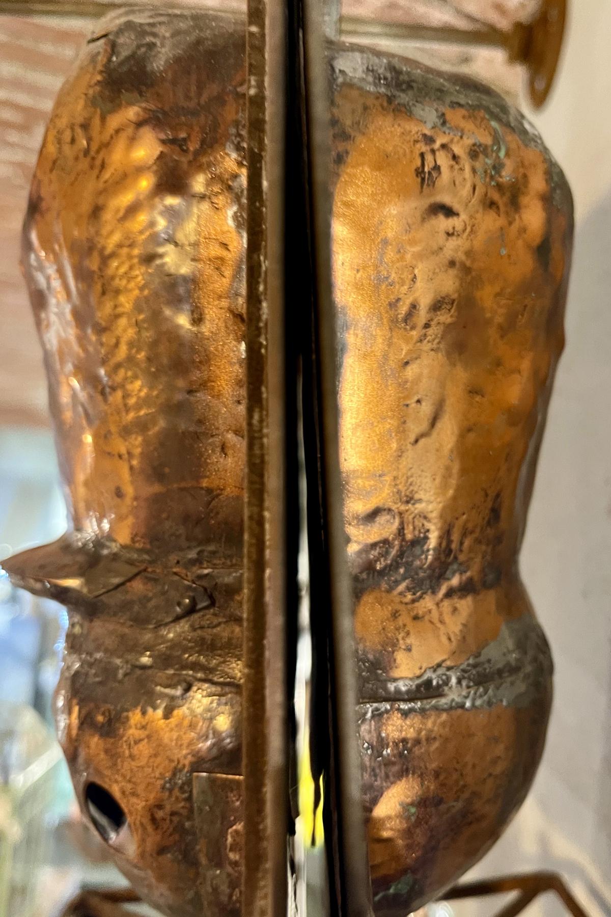 Iron and copper mold for a toy soldier, USA 1900. For Sale 4