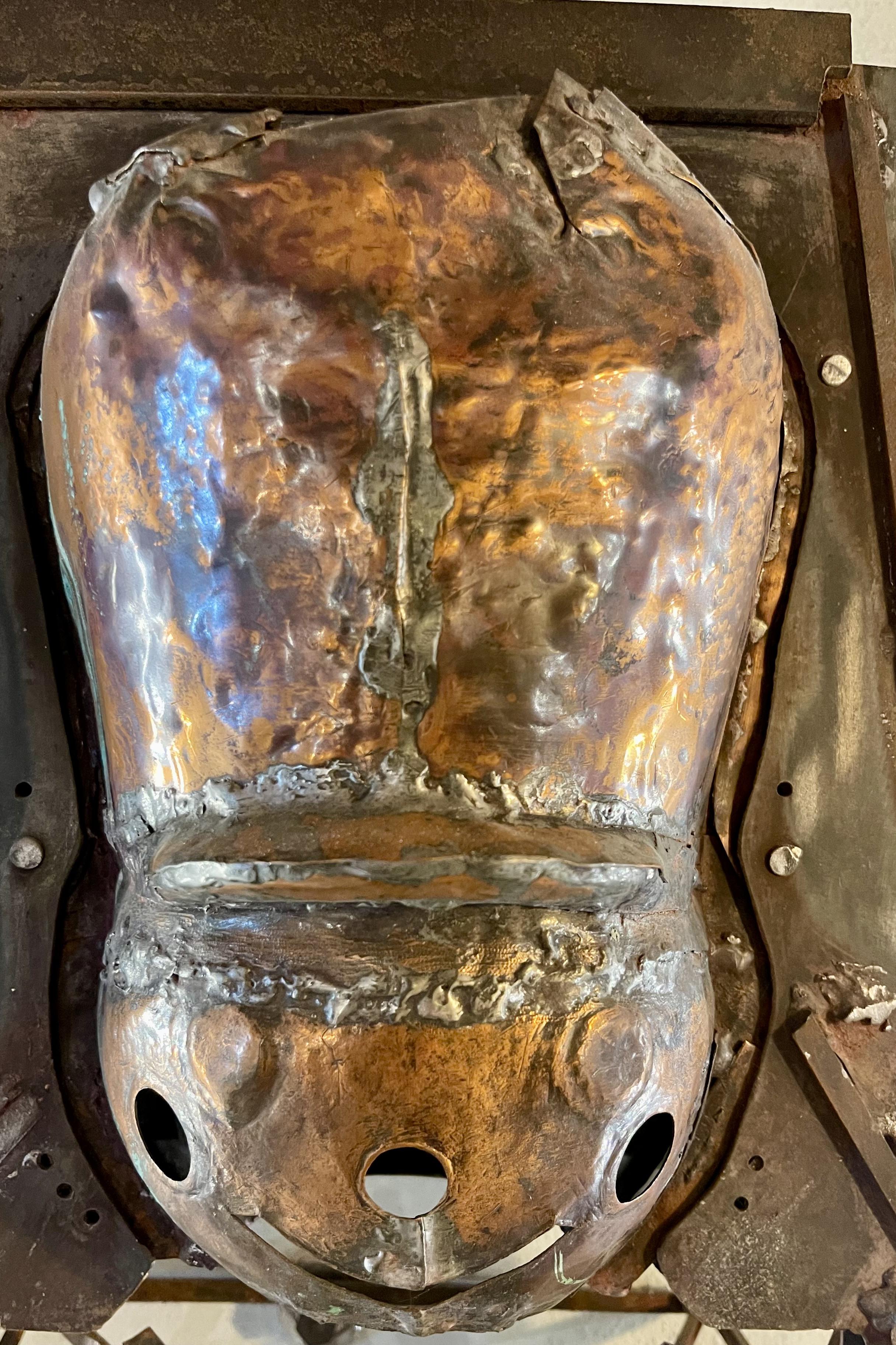 Iron and copper mold for a toy soldier, USA 1900. For Sale 1