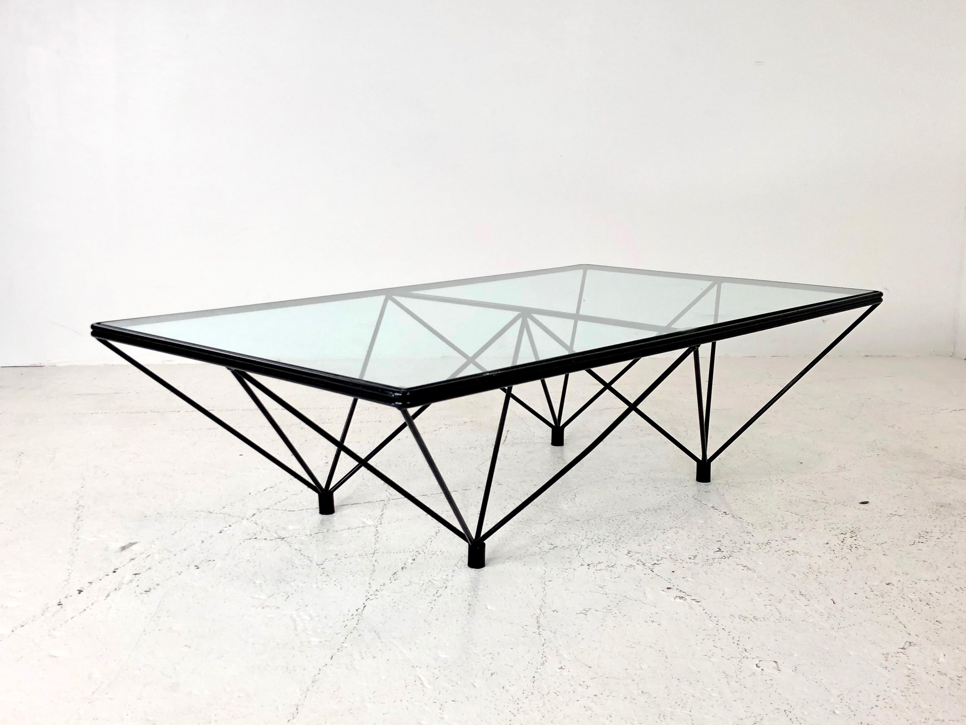 Iron and Glass Coffee Table in the Style of Paolo Piva 3