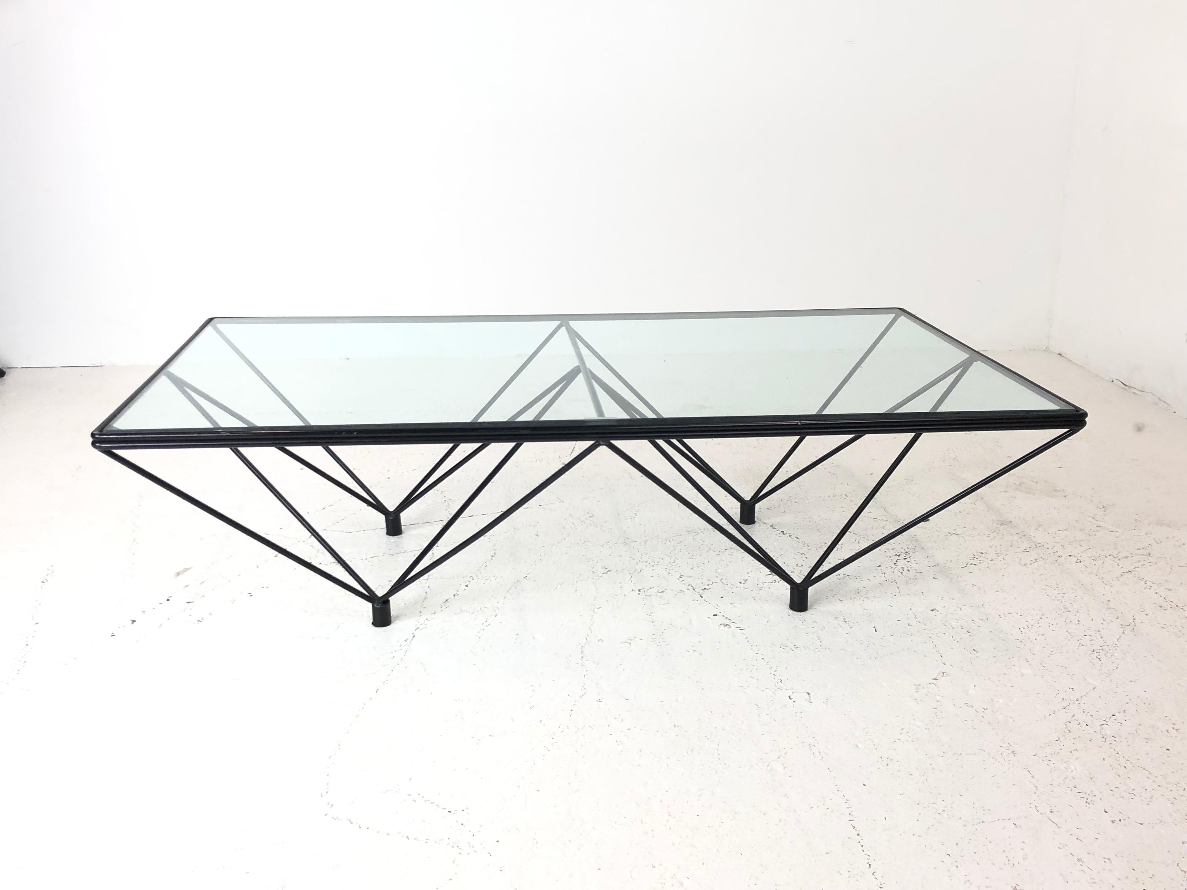 Iron and Glass Coffee Table in the Style of Paolo Piva 4