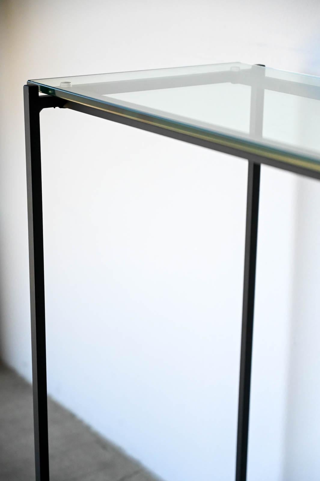 Iron and Glass Console Table, ca. 1960 1