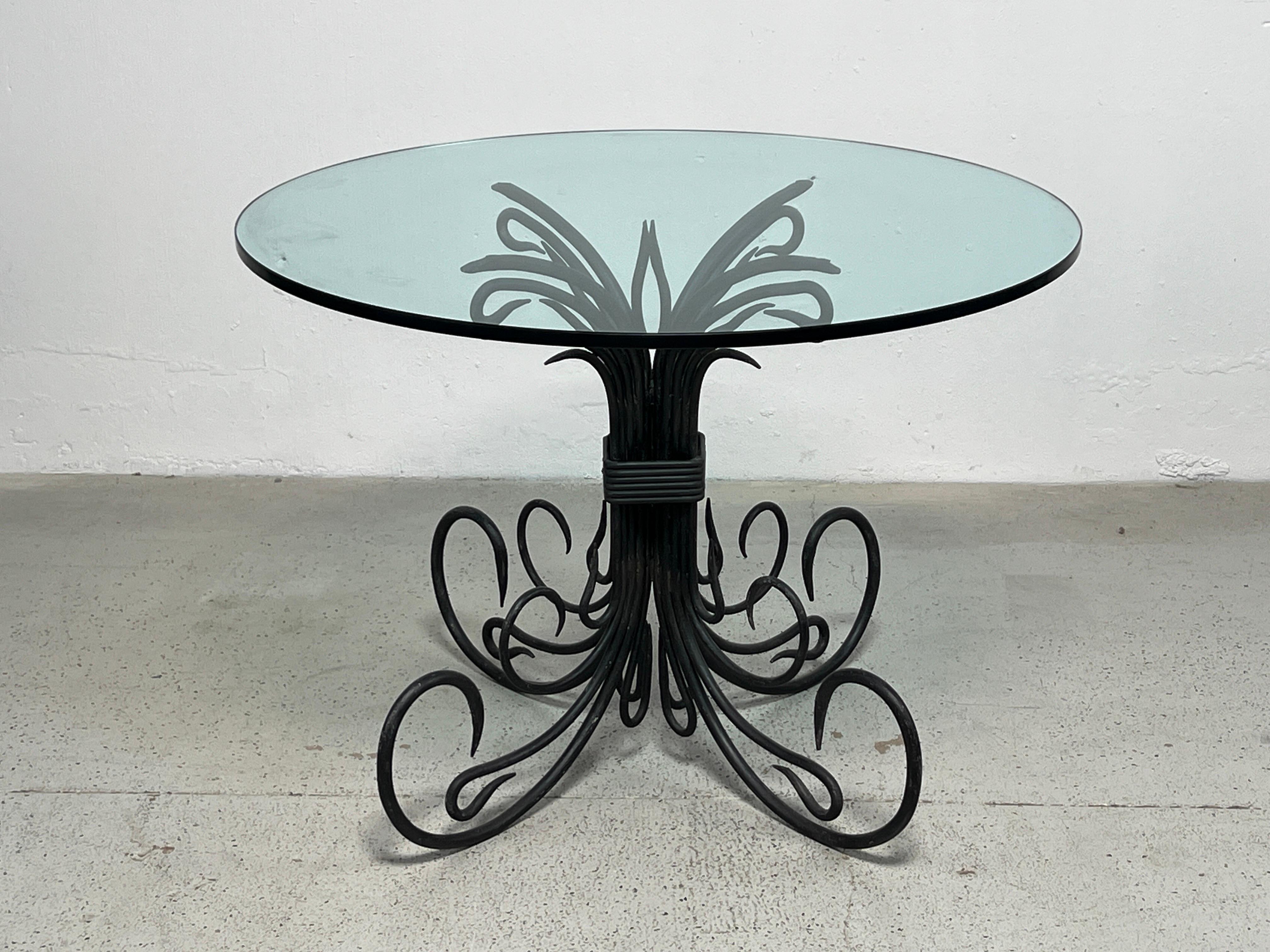 Iron and Glass Dining / Center table  For Sale 4
