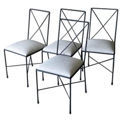 Iron and Glass Dining Suite by Darrell Landrum for Avard NYC, 1950