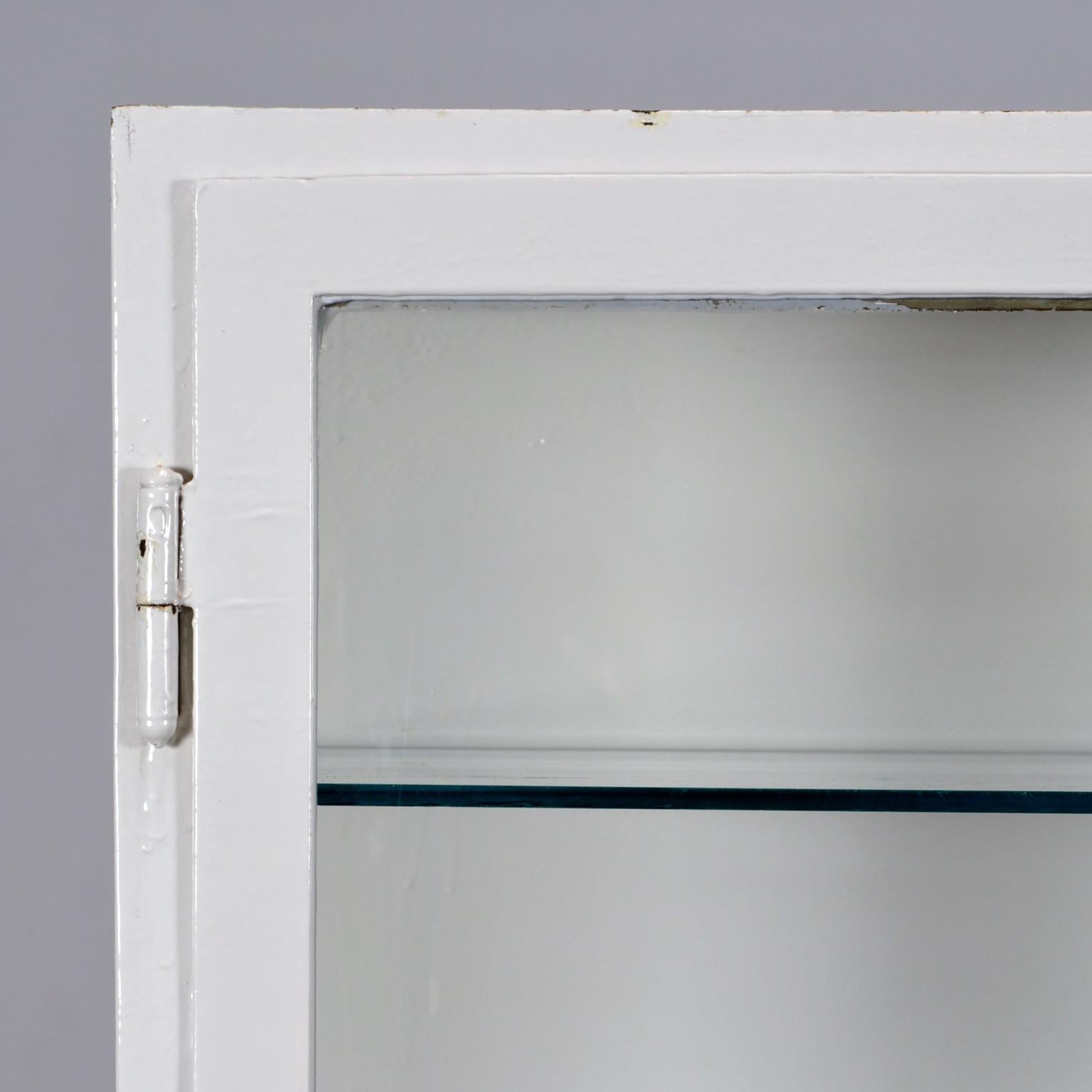 Iron and Glass Medical Display Cabinet, 1930s 2