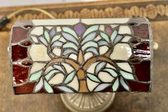 Iron and Jewel Glass Tiffany Style Desk Lamp