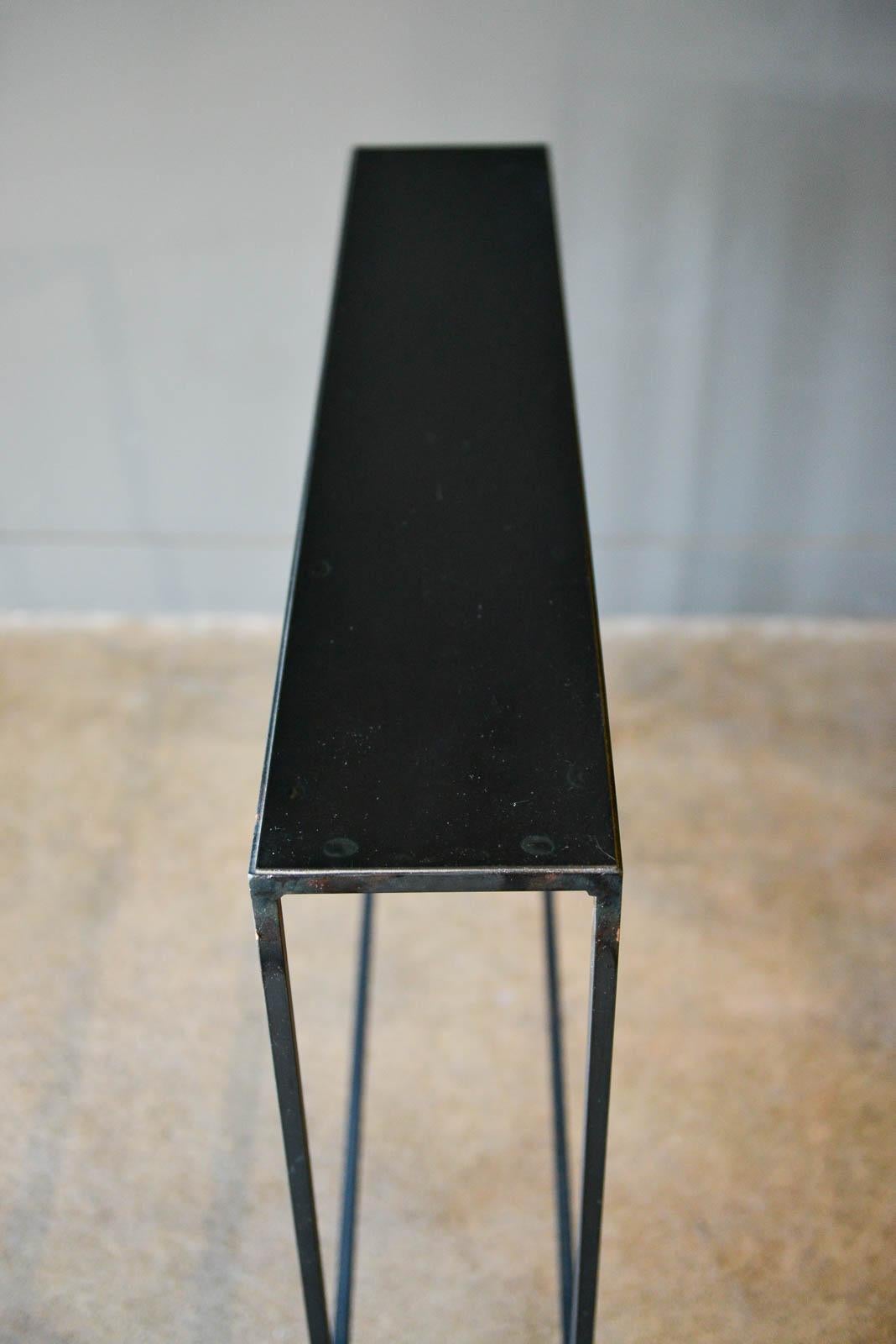 Iron and Melamine Petite Console Table, 1980 (amerikanisch)