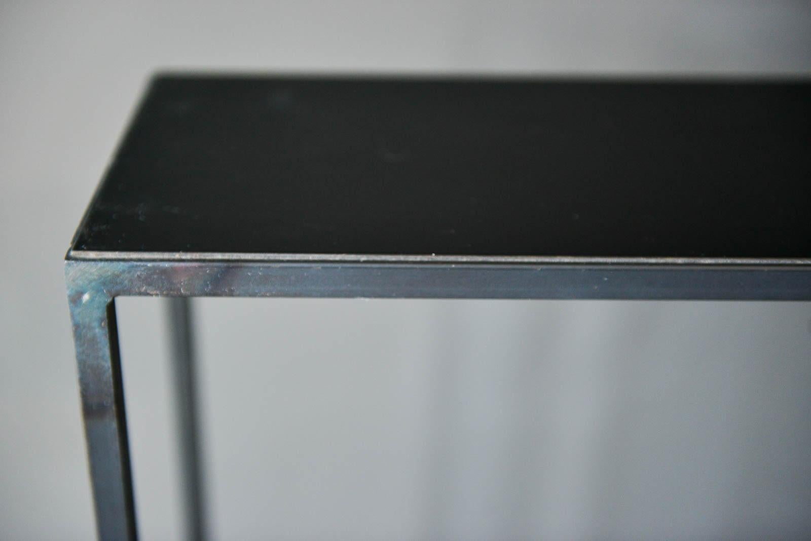 Iron and Melamine Petite Console Table, 1980 (Mitte des 20. Jahrhunderts)