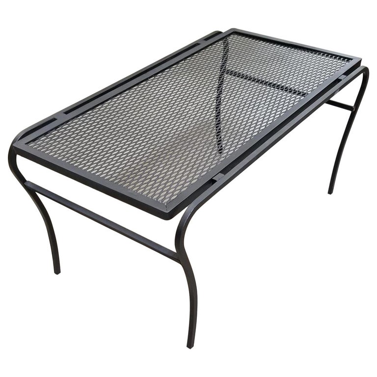 Iron and Mesh Low Outdoor/Patio 