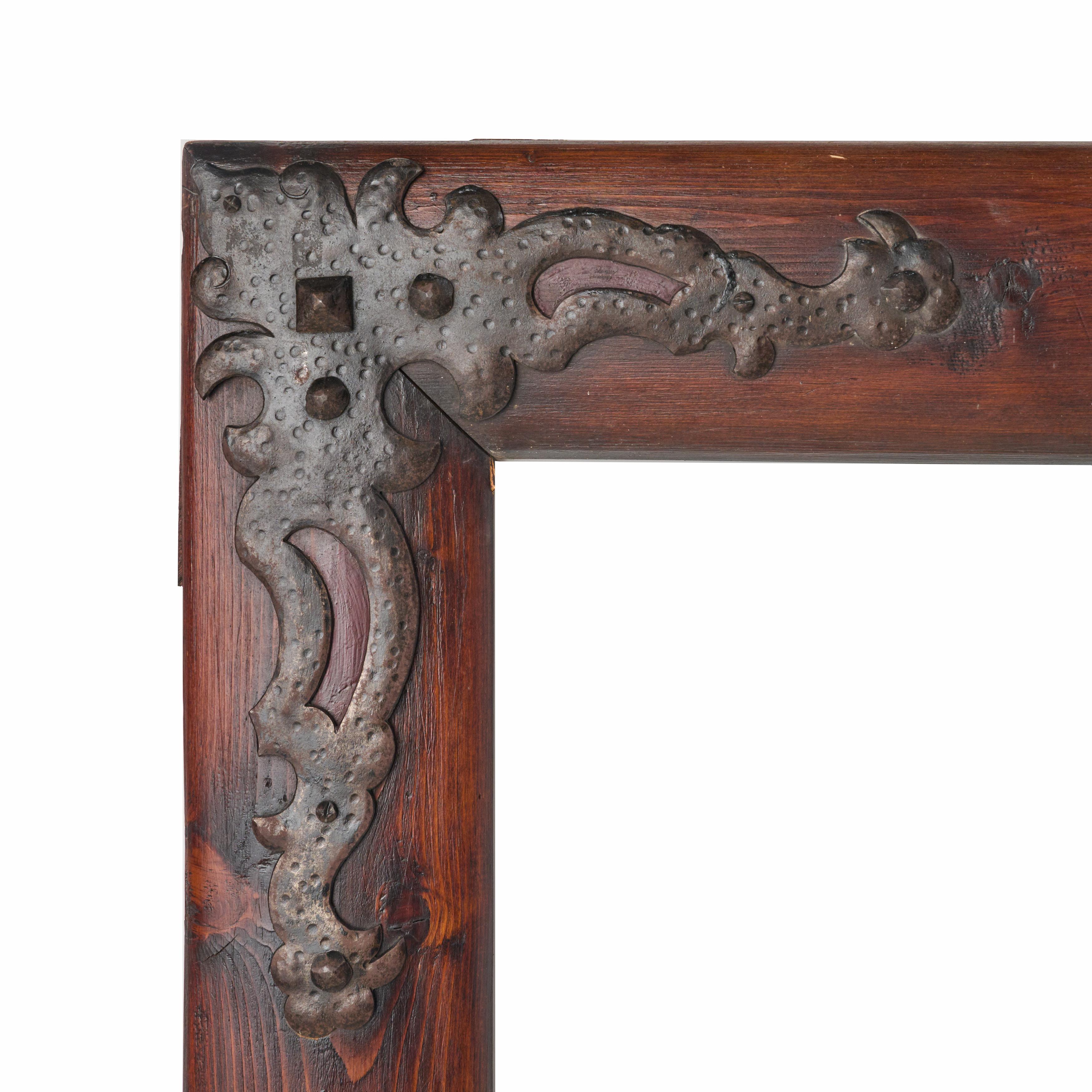 Argentine Iron and Pine Frame from the Estate of Jose Thenee 2 For Sale