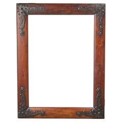 Iron and Pine Frame from the Estate of Jose Thenee