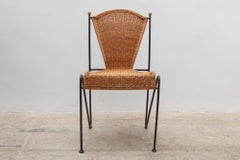 Iron and Rattan Indoor and Outdoor Patio Chairs by Pipsan Saarinen Swanson