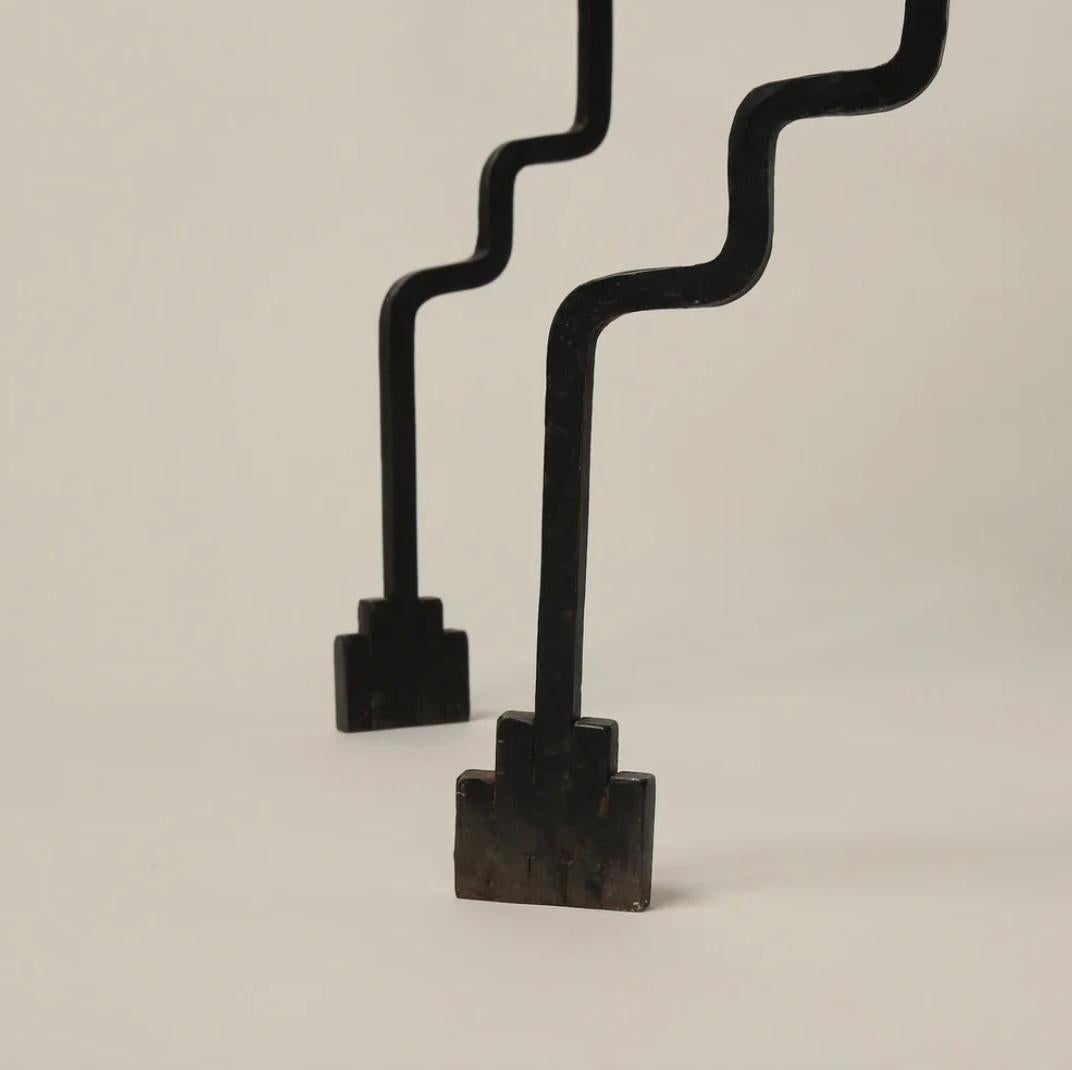 Fer Table en fer et en pierre en vente
