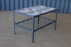 Iron and Terrazzo End Table, Italy, 1960s