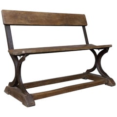 Iron and Wood Bench