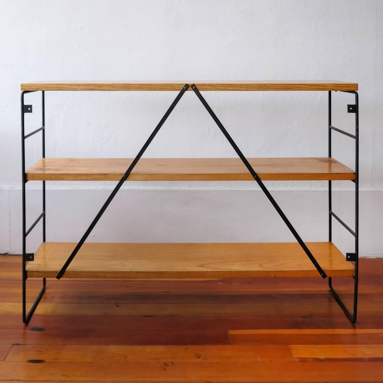 Iron and Wood Shelf, 1950s 3