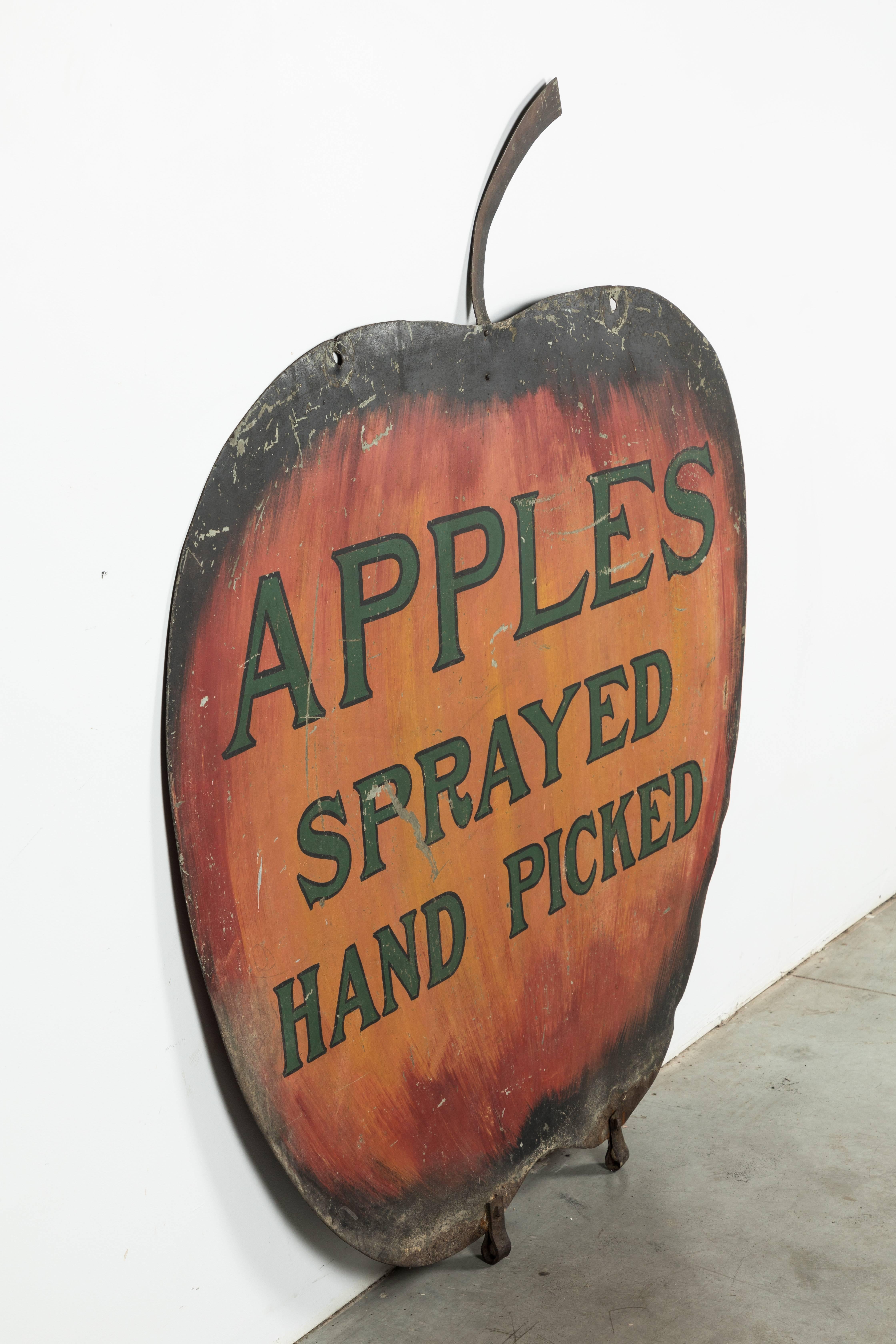 Iron Apple Orchard Folk Art Trade Sign 1