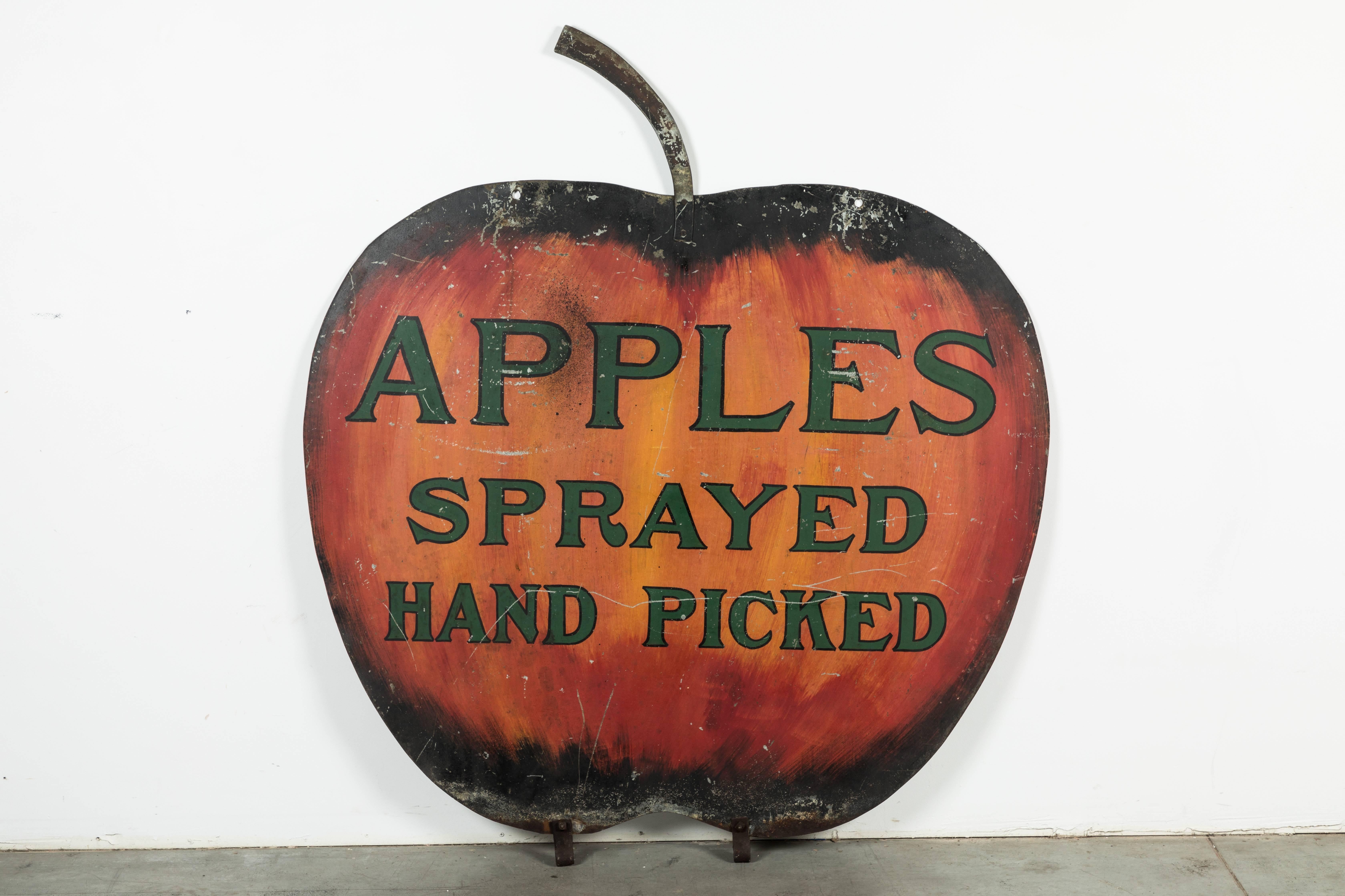 Iron Apple Orchard Folk Art Trade Sign 2