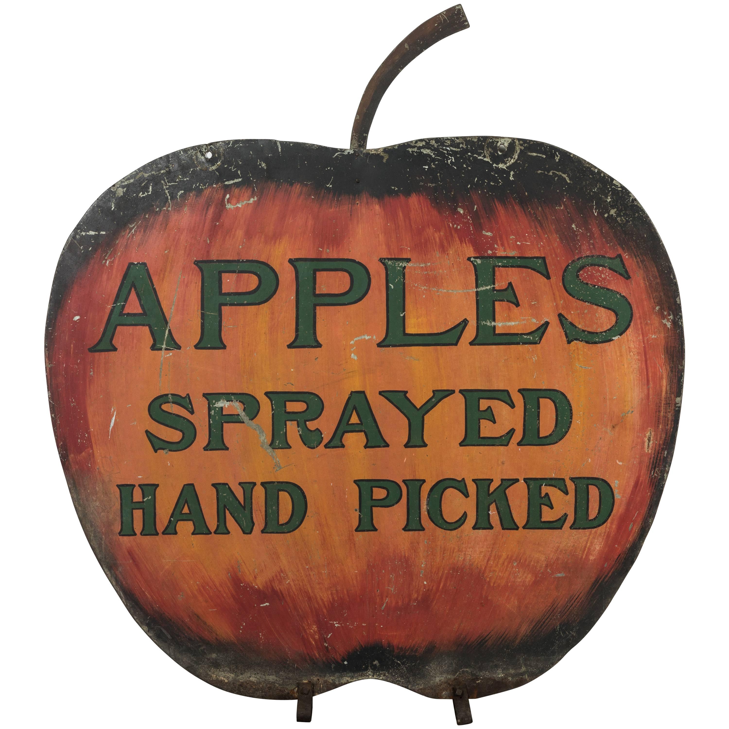 Iron Apple Orchard Folk Art Trade Sign