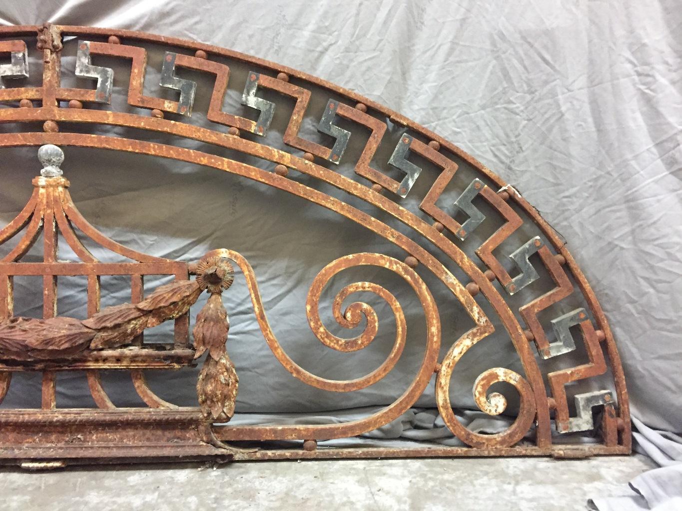 Forged Iron Architectural Over Door Panel