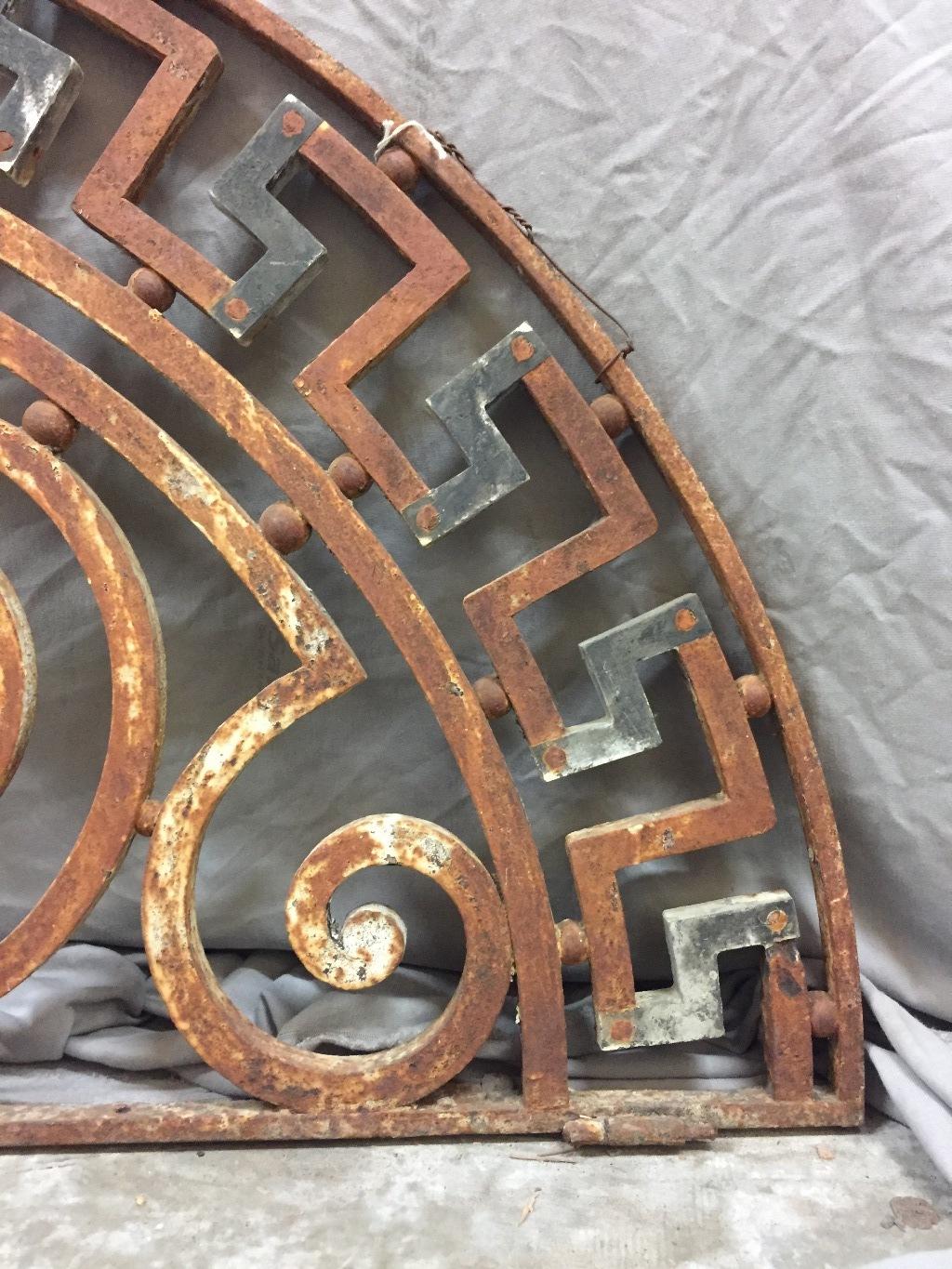 Iron Architectural Over Door Panel In Good Condition In Cypress, CA