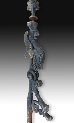 Iron Baluster with Grotesque, 19th Century
