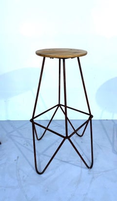 Iron Barstools Set of 3