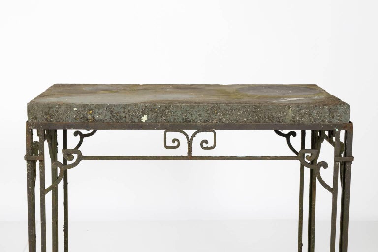 Iron Base Garden Table at 1stDibs