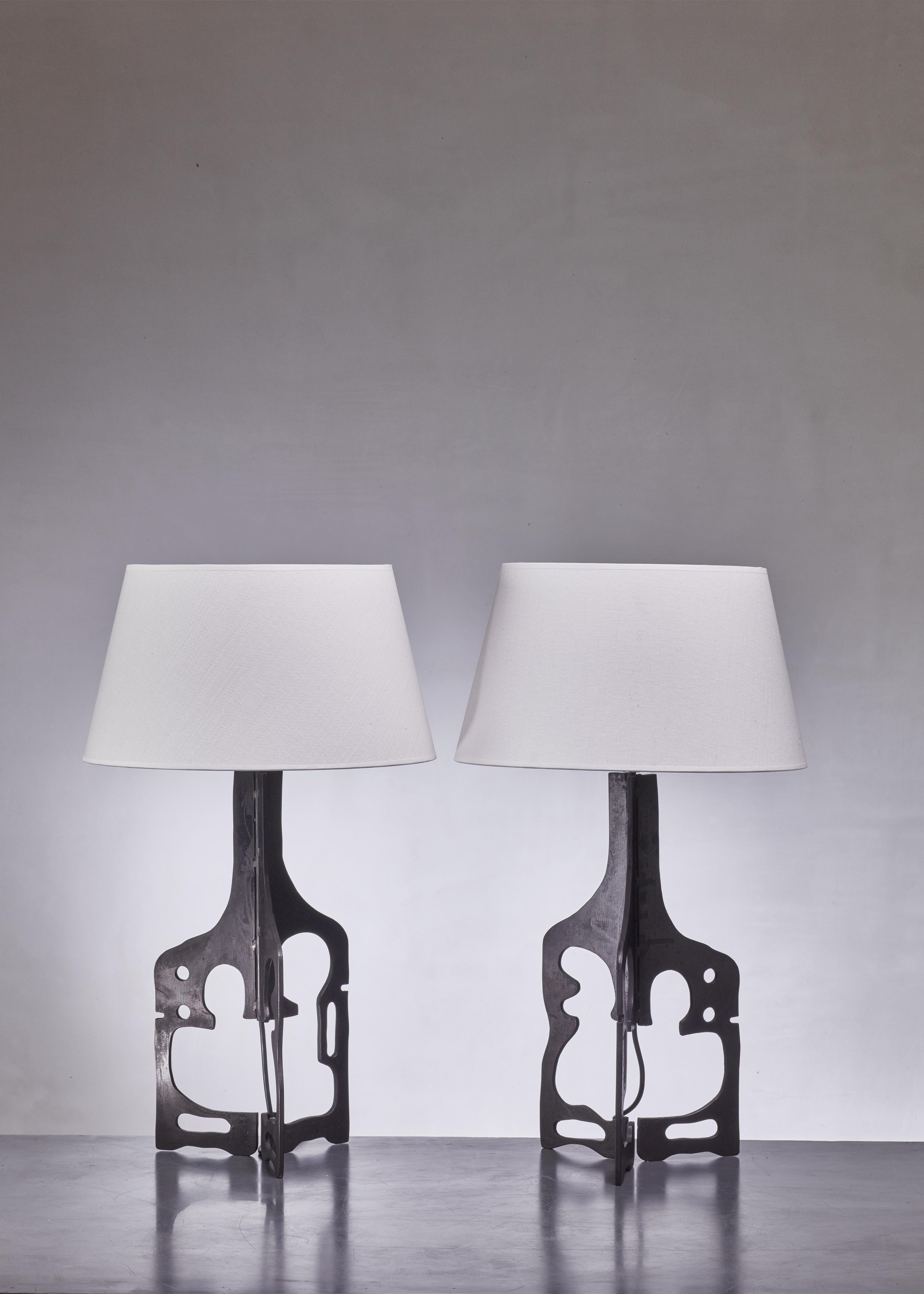 Iron Based Sculptural Floor Lamp, Germany, 1950s For Sale 2